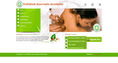 Desktop Screenshot of kottakkalayurvedaacademy.com